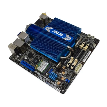ASUS AT5IONT-I DELUXE Darbastalio Plokštė Intel NM10 ATOM D525 DDR3 4GB 1XPCI-E X1USB2.0 SATA II Mini-ITX Naudojamas Mainboard