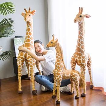 Aukštos Kokybės 120cm Modeliavimas Kawaii Žirafa Pliušiniai Žaislai Iškamšos, Minkštos Lėlės, Vaikams, Vaikų, Kūdikių Gimtadienio Dovana Kambario Dekoro