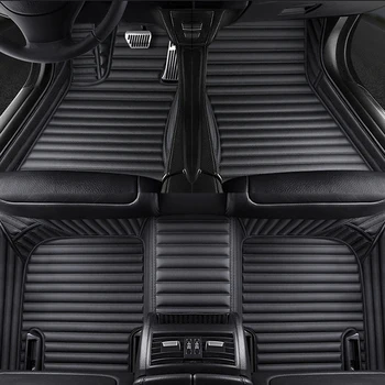 Aukštos kokybės odos 5 Sėdynės automobilio grindų kilimėlis jaguar XF F TEMPAS XF XE F TIPO XK I TEMPAS XFL XEL automobilių aksesuarų, kilimų alfombra