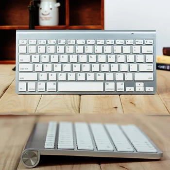 Aukštos Kokybės Ultra-Slim Bluetooth Keyboard Išjungti Tablečių ir Smartphonach Apple Wireless Keyboard 