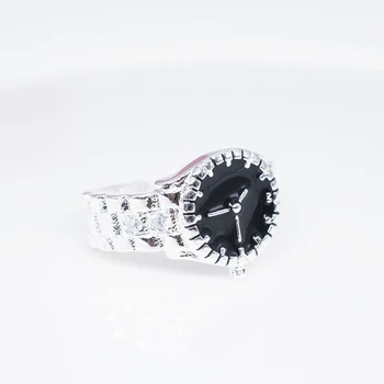 Aukštos Qualtiy Kūrybos dovanos moterims mergaitė Žiūrėti stiliaus žiedas Puikus Vestuves sidabro padengtą žiedas Mielas kilnus bižuterijos