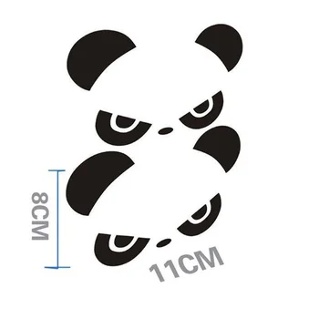 Automobilio Šoninis Veidrodis Lipdukai, Juokinga Populiarus Kietas Mielas Juokingas Mados Panda Automobilių Lipdukai Mados Dizainas galinio vaizdo 3D Dekoro Lipduko