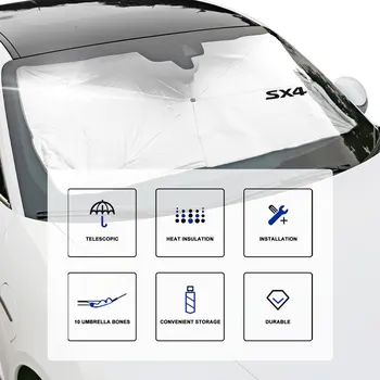 Automobilių Stiklų Tentai nuo Saulės Atspalvių Skėtis Suzuki Swift Jimny Baleno Vitara Alto Ignis SX4 Samurajus Ertiga Auto Priedai