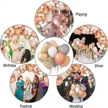 Balionas vestuvių arkos apdaila baby shower 129 vienetų balionas apdailos nustatyti vainikas rinkinys