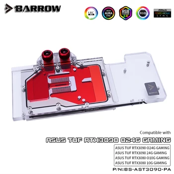 Barrow RTX 3090 3080 GPU Vandens Blokas ASUS TUF 3090/3080 Žaidimų, Pilnas draudimas 5v ARGB GPU Aušintuvo, BS-AST3090-PA