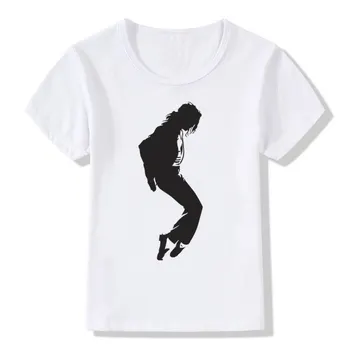Berniukas ir Mergaitė, Spausdinti, Pagaminti Paminėti Michael Jackson marškinėliai Vaikų Trumpas Rankovės marškinėliai Vaikams Viršūnes Tee vaikiški Drabužiai
