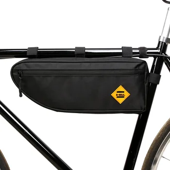 Black Bike Dviračio Krepšys Rainproof Didelės Talpos MTB Kelių Rėmo Maišelį Trikampis Dėklas atsparus Vandeniui Sandarinimo Maišelį Raukčio Priedai