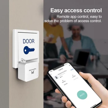 Bluetooth 5.0 Belaidžio Smart Switch Mygtuką Stūmikas Už Garažo Sienos Šviesos Jungiklis App Laikmačio Valdymo Home Security Smartlife