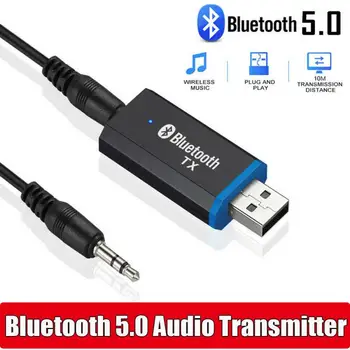 Bluetooth 5.0 + EDR Garso Siųstuvas TV PC Vairuotojo-Nemokamai Dongle USB Garso Siųstuvas 3.5 MM Lizdas, Stereo AUX Belaidžio ryšio Adapteris