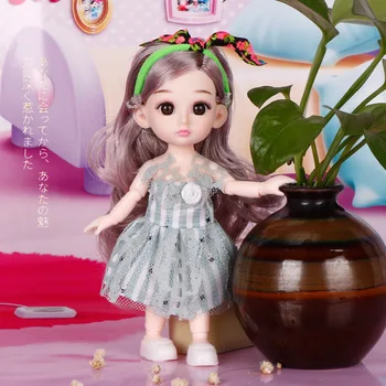 Boutique Loli Lėlės Rinkinys Princess 3D Realus Akis Lėlės Vaikams Mergina Žaislas Papuošalai