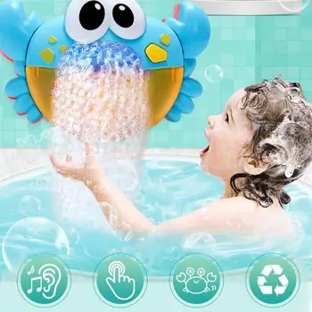 Burbulas Krabų Kūdikių Vonios Žaislas Juokinga Bamblys Vonios Burbulas Maker Baseinas Maudytis Vonioje Muilo Mašina, Vonios Žaislai Vaikams Dovanų