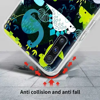 Case For Samsung Galaxy A51 A71 A21s A31 A41 A11 M31 M30s Permatomas Minkštas Matinis Telefono Dangtelį Shell Kaktusas Dinozaurų Spausdinti