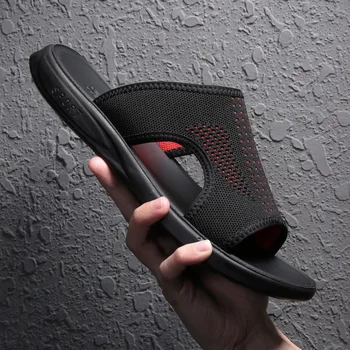 Coslony sandalai vyrams 2021 prabangos prekės ženklo Vyrai Šlepetės Tinklinio Vasaros Lauko Orui Avalynė Flip Flops Mados Batai Skaidres vyrams