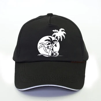 Derliaus Havajų Saulė, Smėlio Paplūdimys, Palmių beisbolo kepuraitę Vyrų Atvėsti vasaros saulė skrybėlių Dizaineris Atogrąžų Saloje snapback skrybėlę