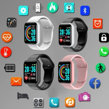 Digital Smart Sporto Apyrankės Moterims Laikrodžiai Skaitmeninis Led Elektroniniai Sveikata Ir grožis 