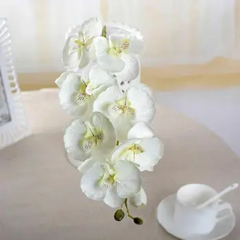 Dirbtinio Šilko Drugelių Orchidėja Phalaenopsis Puokštė Namų, Sodo Puošmena 