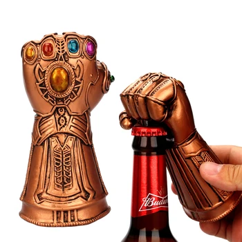 DM 1pcs Vyno Butelio Atidarytuvas Infinity Thanos Pirštinė Pirštinė Soda Stiklo Kepurės Valiklis Ilga Rankena Plaktukas Iš Thor Formos Alaus Atidarytuvas