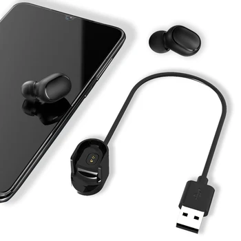 Dokas Įkroviklis Adapteris USB Greito Įkrovimo Kabelį, Laidą Laidą Xiaomi Redmi AirDots 2/S Belaidžio ryšio 