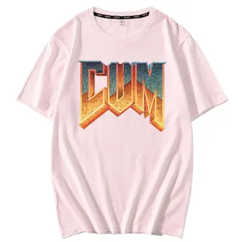 Doom Cum Vintage Marškinėliai Graphic Tee Marškinėliai Vyrams Grynos medvilnės marškinėlius vyrų vasaros mados trumpomis rankovėmis t-shirt vyrai euro dydis