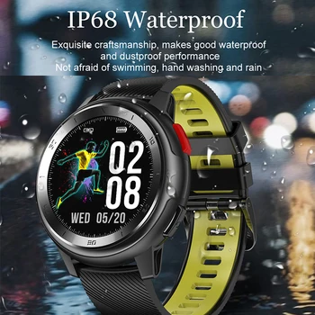 EKG PPG smart watch Vyrų smart band apyrankę ip67 Širdies ritmas, Kraujo Spaudimo Monitorius apyrankė smartwatch 1.2 colių PK BR4 MX9 e18