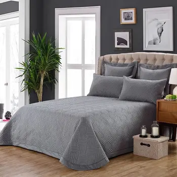 Europos stiliaus medvilnė, dygsniuotas antklodė lova padengti trijų dalių vientisos spalvos paklode lova padengti vieno medvilnė, dygsniuotas antklodė lova padengti