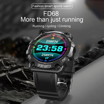 FD68 Smart Watch Širdies ritmo Miego Stebėti Priminimas Pedometer Širdies ritmo Miego Stebėjimo Laikrodžiai Sporto Apyrankė