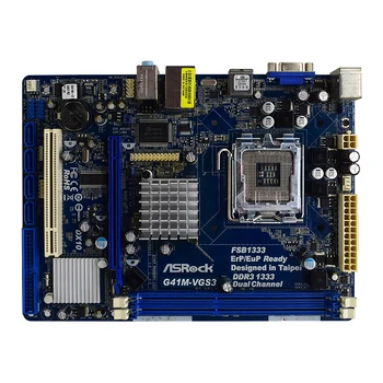 G41M-VGS3 Už ASRock LGA 775 intel G41 originalus kompiuterio plokštę DDR3 RAM Atmintį, SATA2.0 USB2.0 Darbalaukio Naudoti Pagrindinėje Plokštėje