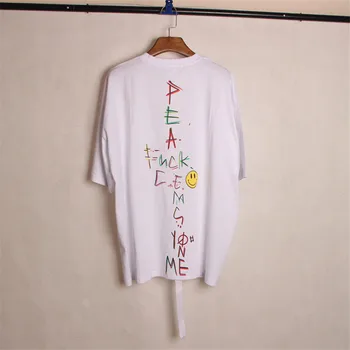 GD PEACEMINUSONE grafiti, šypsena, veido Marškinėliai, unisex marškinėliai PMO dirželis marškinėliai viršuje M. O. T. T E koncertas Mados Tee