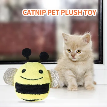 Interaktyvus Pliušinis Kačių Žaislai Kramtomoji Bite Modeliavimas Vabzdžių Mielas Dantų Šlifavimo Katžolių Lėlės Kačiukas Žaisti Prekes