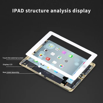 IPad 2 3 4 5 jutiklinis LCD ekranas išorinis ekranas negyvų pikselių-nemokamai jutiklinio ekrano pakeitimas Su išmontavimo įrankiai