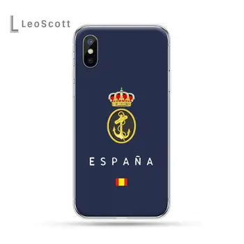 Ispanijos herbas, Vėliava meno Telefono dėklas skirtas iPhone 11 12 pro XS MAX 8 7 6 6S Plus X 5S SE 2020 XR