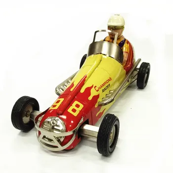 [Juokingi] Suaugusiųjų Kolekciją Retro Vėjo iki žaislas Metalo Skardos Senovinių automobilių, Nr. 98 F1 Lenktynių automobilių Mechaninis Prisukamas žaislas duomenys
