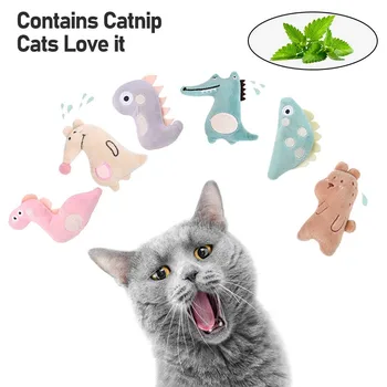 Katžolių Kramtyti Kačių Žaislai, Minkštas Pliušinis Gyvūnų Formos Katė Interaktyvus Žaislas Kačiukas Dantų Šlifavimo Katės Mėtų Bite Dovanų Naminių Reikmenys