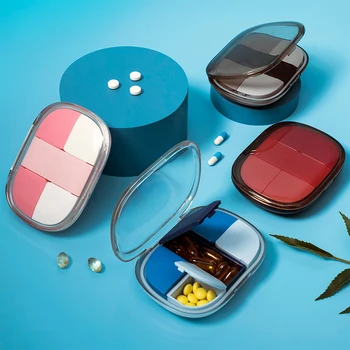 Kelionės Medicina Tablečių Dėžutė Tabletes Atveju 6 Tinklus Tabletes Balionėlis Uždaromos Saugojimo Narkotikų Tabletė Balionėlis Moteriška Skrybėlaitė Organizatorius Bakas