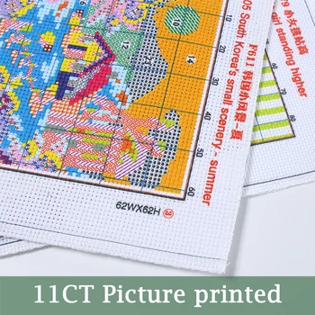Klounas, skaičiuojami atspausdintas audinys DMC 14CT 11CT Kryželiu rinkiniais,siuvinėjimo Rinkinių rankdarbiams Namų Dekoro