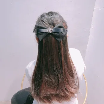 Korėjos versija, galvos papuošalai, plaukai iškarpyti įrašą pavasario lankas mazgas dot kalnų krištolas multi-layer pavasario įrašą studenthair priedai