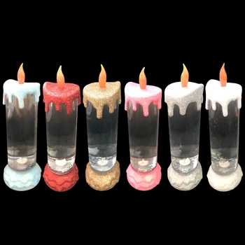 Kūrybos Sukasi Žvakė LED Naktį Žvakių šviesos Žibintus, Vestuvių papuošalai Kalėdų Miegamasis