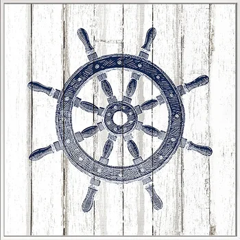 Laivybos Vaikų Darželio Sienos Meno Tapybos Drobės Karinio Jūrų Laivyno Inkaro Kompasas Švyturio Spausdinti Menų Viduržemio Jūros Regiono Stiliaus Plakatą Berniukas Kambario Dekoro