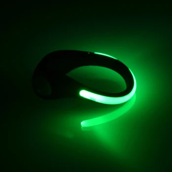 Lauko Veikia Šviesos diodų (LED Šviečiantys Batų Clip Šviesos Naktį Saugos Įspėjimas Šviesus Blykstės Šviesą Atspindinčios Šviesos Dviračių Sportas