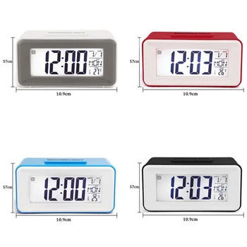 LED Skaitmeninis Laikrodis-Žadintuvas Elektroninio Skaitmeninio Signalo Ekrano Darbastalio Laikrodis Namų Biuro Apšvietimas Atidėti Duomenų, Kalendoriaus, Stalo Laikrodžiai