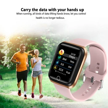 LIGE Smart Watch Moterų Sporto Smart Apyrankę IP67 atsparus Vandeniui Žiūrėti Pedometer Širdies ritmo Monitorius LED spalvotas ekranas, skirta 