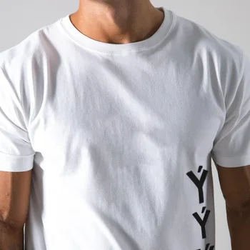 LYFT2021 pavasarį ir vasarą nauja tendencija T-shirt vyrai laisvi didelio dydžio grynos medvilnės lauko sporto, laisvalaikio trumpas rankovės