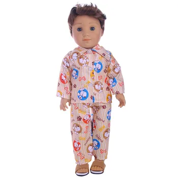 Lėlės Pižama Ir Batai Nightgowns 6 Spalvos 18 Colių Amerikos&43 Cm, Naujas Gimęs Kūdikis Lėlės Mūsų Kartos mergaičių Žaislas