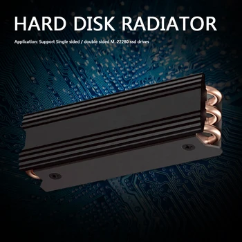 M. 2 SSD Heatsink M2 NVME 2280 Kietojo Disko Aušintuvas NGFF SSD Radiatoriaus 3 Kieti Variniai Vamzdžiai Aušinimo Padas KOMPIUTERIO Aušintuvas