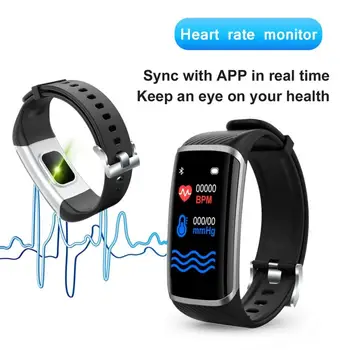 M8 1.14 Smart Watch Vyrų, Moterų Kraujo Spaudimo Monitorius Vandeniui Fitness Tracker Apyrankę Širdies ritmo Smartwatch 