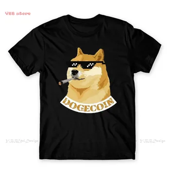 Mados Doge Marškinėliai Bitcoin Drabužių Dizainas Cryptocurrency Juokinga Dogecoin Medvilnės Camiseta Vyrų T-Shirt Negabaritinių Tee Suaugusiems