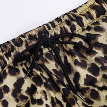 Mados Leopardas Spausdinti Haremo Kelnės Moterims Atsitiktinis Poilsiu Moterų Sweatpants Streetwear Prarasti Aukšto liemens Kelnės Ponios Ilgos Kelnės