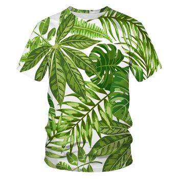Mados sielovados augalų hip-hop 3D spausdinimo vyrų ir moterų trumparankoviai marškinėliai atsitiktinis pora marškinėliai viso dydžio drabužių vyrams
