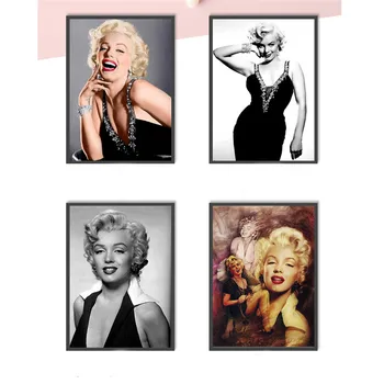 Marilyn Monroe Drobės Tapybos Plakatų Ir Grafikos Meno Sienos Nuotrauka Už Kambarį Nepakartojama Dovana Meilužis Namų Dekoro