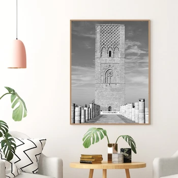 Maroko Apdaila Juoda ir Balta Architektūros Kelionių Fotografijos, Plakatai, Spausdinimo Sienų Dekoras Drobė Meno Tapybos Namų Dekoro